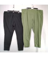 2 Pairs of Terra &amp; Sky Pull-On Pants Women's Plus Size 4X Comfort Green ... - €21,31 EUR