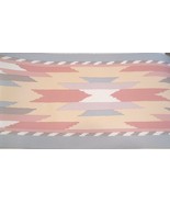 WALLPAPER BORDER Southwestern Style Blue Tan Brick Taupe Pink Lilac 5532... - £11.84 GBP