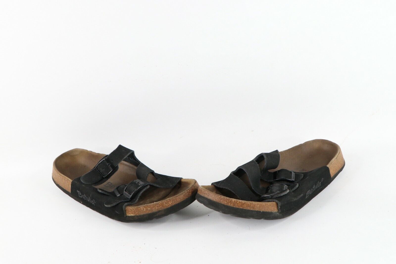 Vtg Betula Birkenstock Womens 7 Distressed Leather Buckle Strap Sandals ... - $44.50