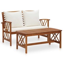  Garden Lounge Set Cream white, Natural wood finish - $447.22 CAD