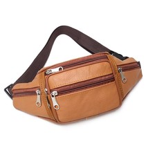 Men&#39;s Waist Bag Fanny Pack Cross Body Bags Cowhide Women&#39;s Genuine Leather Shoul - £55.34 GBP