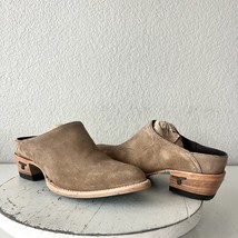 Lane Plain Jane Mule Womens 7 Latte Suede Cowboy Boots Western Slip On S... - $123.75