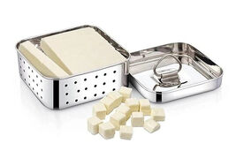 Stainless Steel Paneer/Tofu Mould Press Square shape (250ml),Size-10.4X1... - $19.75