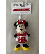 2022 Hallmark Disney MINNIE MOUSE Christmas Ornament Decoupage Shatterpr... - £12.55 GBP