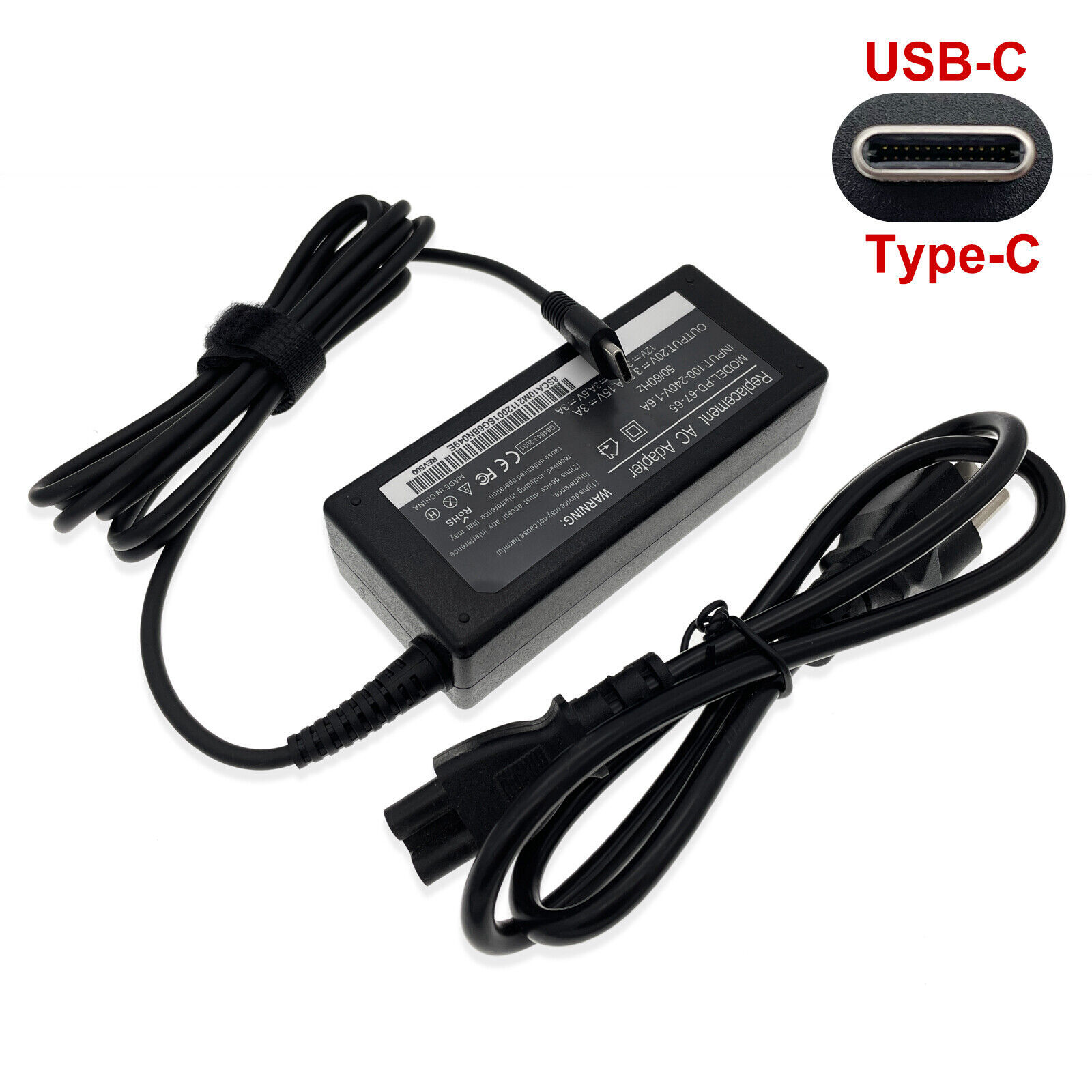 Primary image for 65W Type-C Usb-C Ac Adapter Adlx65Ycc2A For Lenovo 14E Chromebook 81Mh0008Us