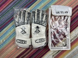 Core Goalkeeping White Goal Keeper Gloves Soccer Outlaw Size Large New - £15.68 GBP