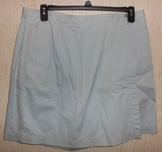 Excellent Womens Eddie Bauer Light Blue Wrap Style Skort Size 18 - £19.82 GBP