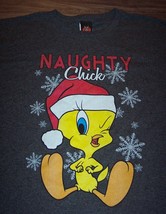 Wb Looney Tunes Tweety Bird Naughty Chick Christmas Santa Hat T-Shirt Xl New - £15.31 GBP