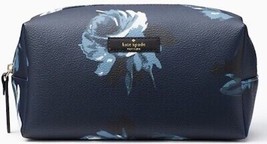 Kate Spade Cosmetic Bag Shore Street Night Rose Davie Navy New - £43.06 GBP