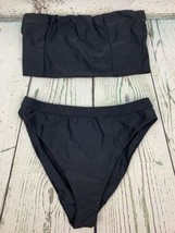 Womens Two Pieces Swimsuit Sexy Bandeau Bikini Top High Waisted Bottom XL - £12.69 GBP