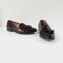 Johnston &amp; Murphy 15-3570 Brown Leather Tassel Apron Loafer Shoes Men&#39;s ... - $18.70