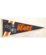 Vtg NFL Football Pennant-Chicago Bears-29&quot; Banner-Football-Triangle Flag... - $390.78 MXN