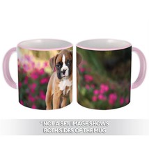 Dog Boxer : Gift Mug Pet Animal Puppy Cute Funny Wood Crate - £12.71 GBP