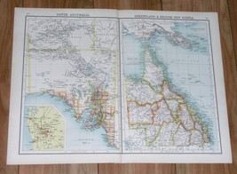 1903 Original Antique Map Of South Australia Adelaide / Queensland - £12.71 GBP