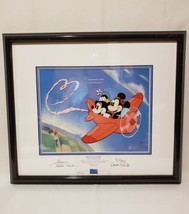 Disney Sericel &quot;Love Is In The Air&quot; SIGNED Mickey &amp; Minnie Mouse Ltd Ed ... - £276.96 GBP