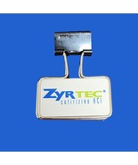 Zyrtec Brand Logo Pharmaceutical Advertising Binder Clip Sales Promotion... - $8.14 CAD
