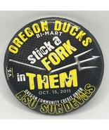 2011 Oregon Ducks Arizona State Sun Devils Football Game Day Pinback But... - $153.38 MXN