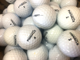 100 Near Mint AAAA White Pinnacle Soft Used Golf Balls - $63.81