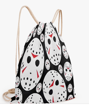 Oxford Halloween Mask BackPack | Polyester Drawstring Backpack | FREE SHIP - $24.99