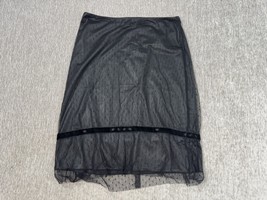 United Colors of Benetton Skirt Womens Medium Sheer Mesh Midi Italy Flor... - $22.76