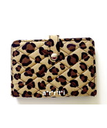 Vera Bradley Travel Wallet Passport Cover Slim Winter Leopard NWT - £25.35 GBP