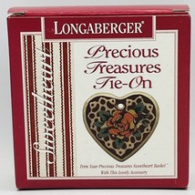 LONGABERGER 1995 Precious Treasures Tie-on Item 31798 For Basket, New In Box - $8.79