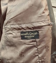 Roger &amp; Gallet Monsieur Paris Leather Jacket Vintage RARE Men 36~ Antler Buttons - £37.17 GBP