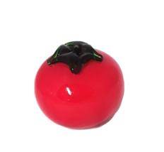 Art Glass Fruit Vegetable Tomato Hand Crafted Vintage Murano Style - $15.39