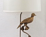 Vintage Lampcrafters Lexington NC Carved Wood Dove on Metal Curved Branc... - £194.95 GBP