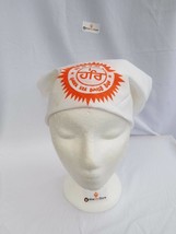 Sikh hindu kaur singh orange hari har bandana head wrap gear rumal handkerchief - £5.10 GBP