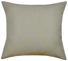 Sunbrella Rib Taupe/Antique Beige Indoor/Outdoor Textured Pillow - $29.65+