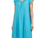 Shadowline Lingerie Rosebud Short Cap Sleeve Gown Turquoise - $42.00