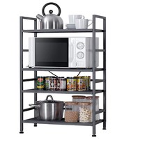 Adjustable Storage Shelf, Metal Kitchen Shelving, Microwave Oven Shelf U... - $87.39