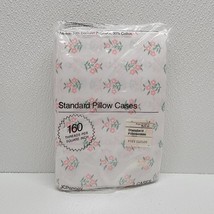 Vintage Jcpenney 2 Standard Size Pillow Cases Country Manor Floral NOS - $19.25