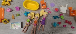 Polly Pocket Figures And Accessories Lot Misc Toy - $15.00