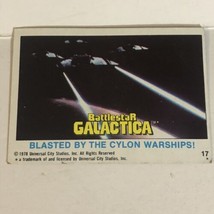 BattleStar Galactica Trading Card 1978 Vintage #17 Blasted By The Cylons - £1.57 GBP