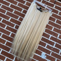 New 30” Honey &amp; Platinum Blonde Highlight Heat Resistant Clip In Hair Extensions - £216.72 GBP