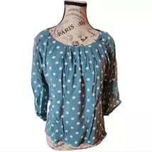 Maeve by Anthropologie Polka Dot Blouse Size X-Small Oversized - $14.00