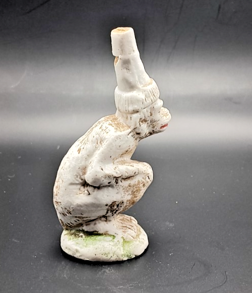 Antique pottery figural monkey whistle. Item image 4