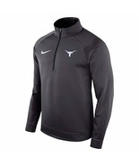 Nike Men&#39;s Texas Longhorns Therma Half Zip Pullover Jacket US Anthracite... - £54.48 GBP