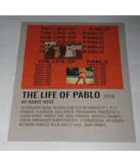 Kanye West Poster Card The Life Of Pablo 8X10 Color Glossy New Condition - $10.92 CAD