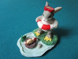 CHARMING TAILS BY FITZ &amp; FLOYD FIGURINE &quot;COME ON IN ..&quot; INSPIRATIONAL    - $34.65