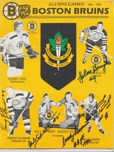 1994 Boston Bruins Alumni Program 7 Autographs Ace Bailey Milt Schmidt Dumart  - £157.22 GBP