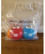 M&amp;M&#39;s Burger King Toy Giggle Stick Minis Blue Red Vintage Toy Working - $6.88