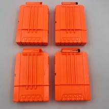 Four (4) Nerf N-Strike Elite Dart Cartridges Orange -- 6 Dart Clips - £9.61 GBP