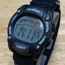 Unused Cardinal Unisex 50m Black Digital Quartz Alarm Chrono Watch~New Battery - £17.10 GBP