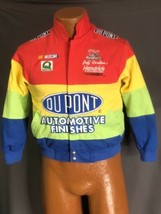 Chase Authentics Vintage Rainbow NASCAR Jacket DuPont Jeff Gordon Kids Small - £81.79 GBP