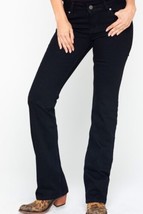 NWT CLEO + WOLF WOMEN&#39;S HIGH RISE ANKLE STRAIGHT JEANS Black Size 33x30 - £18.90 GBP