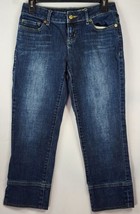 Simply Vera Wang Jeans Womens Size 2 Blue Cropped Denim Straight Leg Pants - £14.21 GBP