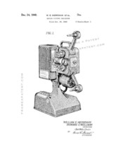 Motion Picture Projector Patent Print - White - £6.34 GBP+